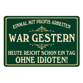 Metal Signs with Sayings 20 x 30 cm