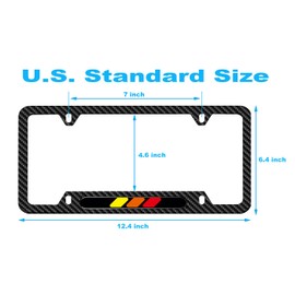 2 Pack Aluminum Alloy License Plate Frames Cover Holder 4 Hole Universal License Plate Cover with Screw Caps Cover and Car Tire Valve Stem Caps Compatible with Toyota Car.