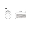 POSH 990825-K2 Motorcycle Supplies Sarah Cap Bolts (Stainless Steel/Black) 2
