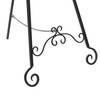 Deco 79 Metal Scroll Display Easel Large Adjustable 3 Tier
