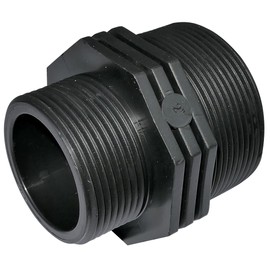 AERZETIX - C51985 - Set of 2 reducers for screwing in male/male - thread 2"x1 1/2" - made of plastic - reducing nipple with thread connection - PN 6 bar