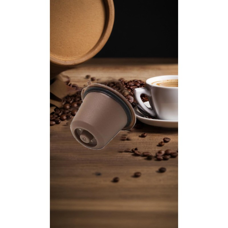 Reusable Coffee Capsules: 3x Refillable Pods, Includes Spoons & Cleaning