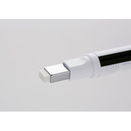 Tombow overol Zero - Barra de goma de precisión, punta cuadrada, 2,5 mm x 5 mm, Ohne Nachfüllradierer, color negro