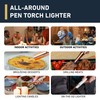 inZaynity Pen Torch Lighter - Windproof Jet Flame, Tiltable Head