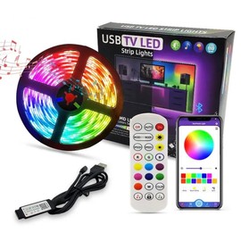 Generic LED Lights for Bedroom Flexible LED Light Strips Remote & App Controlled for Bedroom, Luxury Color Changing Home Decoration (New 2024) led Light Strips with Remote, Black