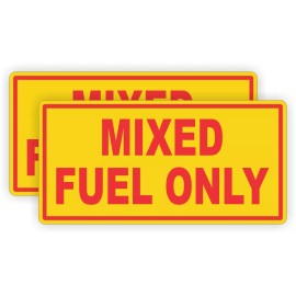 Unbranded (2) Mixed Fuel Only Vinyl Decals / Stickers Labels Fuel Oil Waterproof 2 Stroke