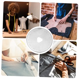 SHINEOFI 10pcs Rotary Cutter Blades for Fabric Leather and Paper Crafts Super Thin Replacement Blades with Storage Case for Easy Cutting and Quick Replacement