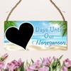 Days Until Our Honeymoon Countdown Plaque | Romantic Honeymoon Countdown
