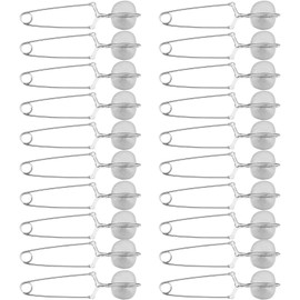 Yinder 72 Pcs Snap Ball Tea Strainer,Stainless Steel Snap Tea Infuser Mesh Ball with Handle for Loose Leaf Tea Reusable Metal Tea Filter Fine with Tong Pincer in Bulk for Kitchen Mulling Spices