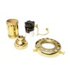 B&P Lamp Solid Brass Pullchain Socket with 2 1/4" Fitter,