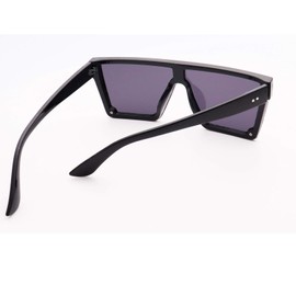 Square Oversized Sunglasses for Women Men Fashion Flat Top Big Frame Shades
