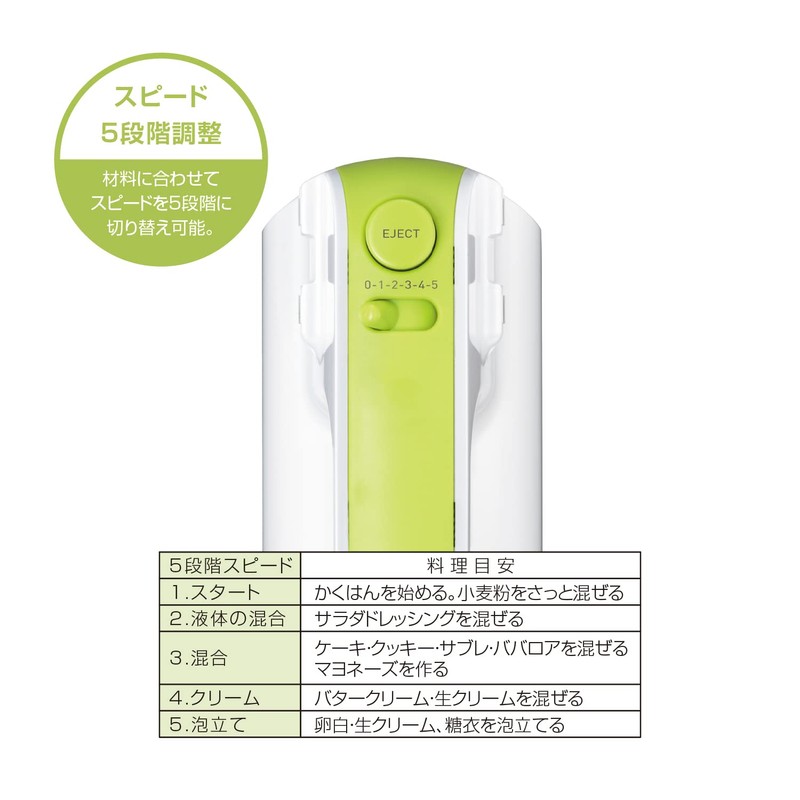 貝印 KAI ハンドミキサー ホワイト Kai House Select DL7520