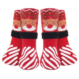 LOOBANI Dog Socks to Prevent Licking Paws, Hardwood Floors Anti Slip, Non Slip Dog Socks with Grippers Dog Paw Protector, Dog Booties for Indoor Use