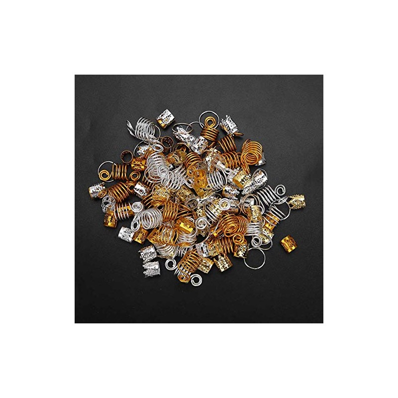 160pcs Anillos para Trenzas para el Cabello Anillo para Rastas