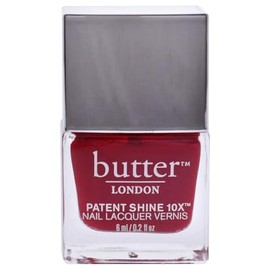 Patent Shine 10X Nail Lacquer - Her Majestys Red by Butter London for Women - 0.2 oz Nail Polish | 0.2 oz