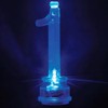 Blue Plastic Number 1 Flashing Candle Holder With Birthday Candle