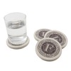 Thirstystone Absorbent Monogram Sandstone Coaster Set, Letter F
