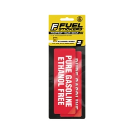 Fuel Stickers - Ethanol Free Sticker, Extreme Stick, Durable, Weather Proof - USA Made (6x2 inch), 10 Labels