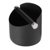 Coffee Grounds Bucket Stainless Steel Rubber Coffee Dump Bin for