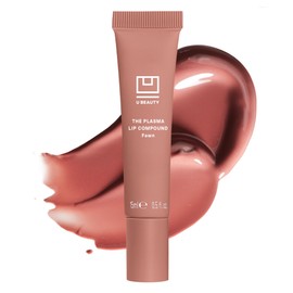 U Beauty The PLASMA Tinted Lip Compound - Anti-Wrinkle & Anti-Aging Treatment - Shimmery Plumping Lip Gloss, Hyaluronic Acid, Shea Butter, Salicylic Acid & Peptides Deeply Hydrate, Fawn - 15 mL