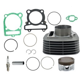 waltyotur Cylinder Piston Gasket Top End Kit Repalcement for Yamaha Warrior 350 Big Bear 350 Bruin 350 Grizzly 350 Wolverine 350 1987-2014 Repalcement for 1UY-11310-03-00
