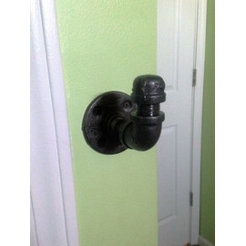 Industrial Pipe Wall Hook and/or Curtain tie Back