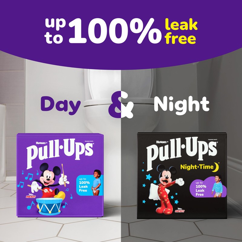 Pull-Ups Boys' Potty Training Pants, Size 3T-4T Training Underwear (32-40