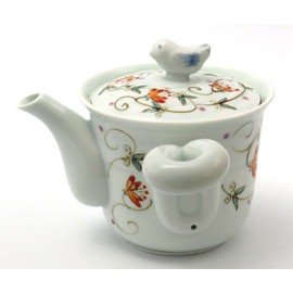 Hasamiyaki Issei Pottery Chisel Arabesque Teapot, Small