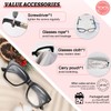 MARE AZZURO Large Reading Glasses +2.25 Women Designer Square Readers