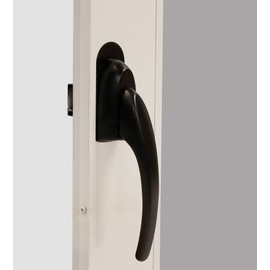 Larson Certified Black Storm Door Lift Lever Euro, Storm Door Handle Replacement for Metal, Wood, or Vinyl Doors