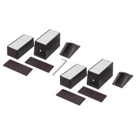 High Logic 58614 Storage Hardware Dark Brown Set of 2