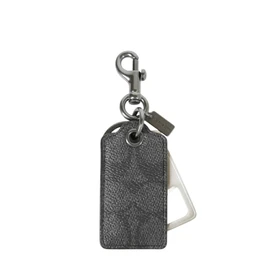 COACH CAQ49 QBO4G (Charcoal) Signature Gift Set, Men's Accessories, Keychain, Coach Drawstring Bag, Wrapped