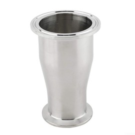Sanitary Plumbing Reducer, Sanitary Fitting Reducer Fitting SUS304 Tri Clamp 2 X 1.5 Connector Ferrule Style, 1 * 2" Tube OD to 1-1/2" Tube OD ConcentricReducer