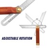Dapetz ® 10.5-Inch Adjustable Carpentry Square Bevel Gauge - Sliding