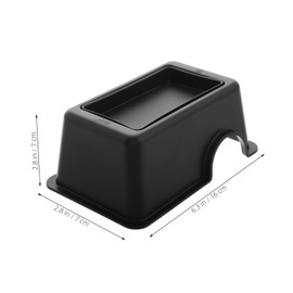 WOONEKY Reptile Hideaway Feeder Double Cave for Snakes Geckos for Behavioral Stimulation Exploration Easy to Clean Reptile Tank Decoration