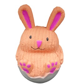 Doggy Fun Play Latex with Rubber Tumbler in Egg Shell Dog Toy