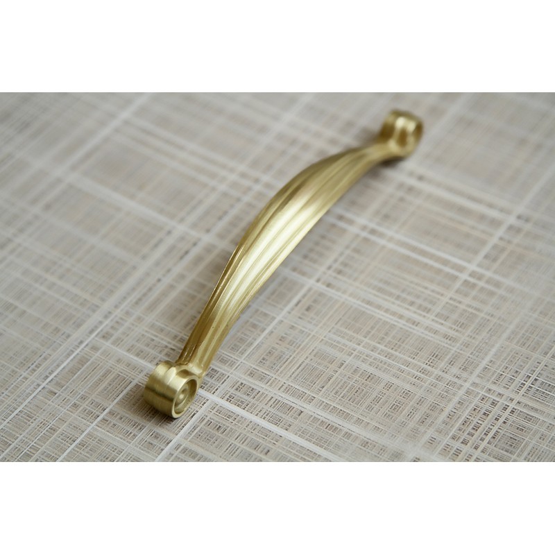 Hamilton Bowes - Satin Brass Cabinet Hardware Pull Handle -