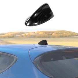 JOSHELA for Hornet Shark Antenna Toppers Cover Trim for Dodge Hornet 2024 up Black Carbon Fiber Grain Exterior Accessories 1pcs