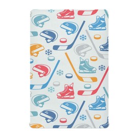 Sports Hockey Fitted Crib Sheet for Boys Girls Baby Crib Sheet Crib Mattress Sheet Mini Crib Sheets Fitted for Infant Baby,52 X 28 in