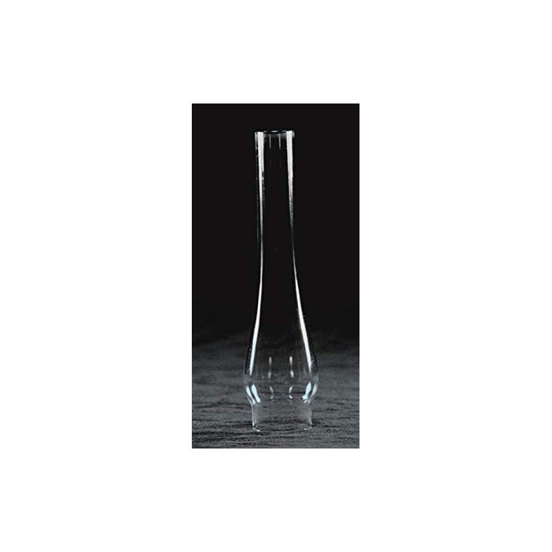 Clear Glass Lamp Chimney, Replacement Hurricane Globe Measures 1 1/8