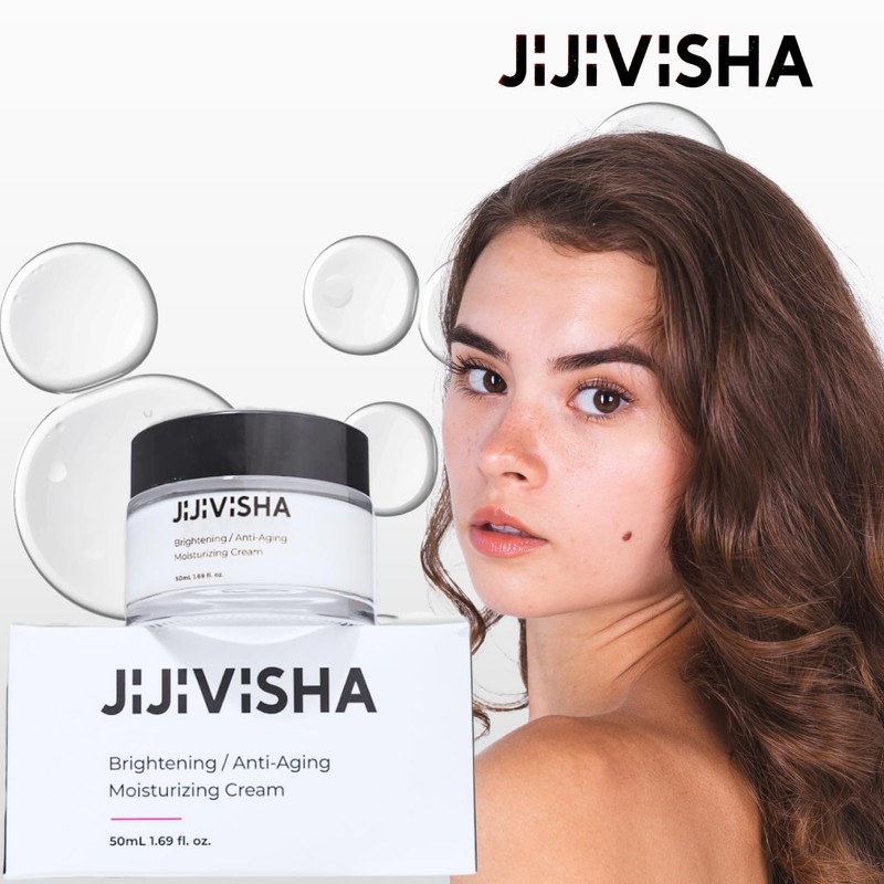 Jijivisha Brightening Anti-Ageing Moisturising Cream, Skin Renewal Formula, Reduces Redness,