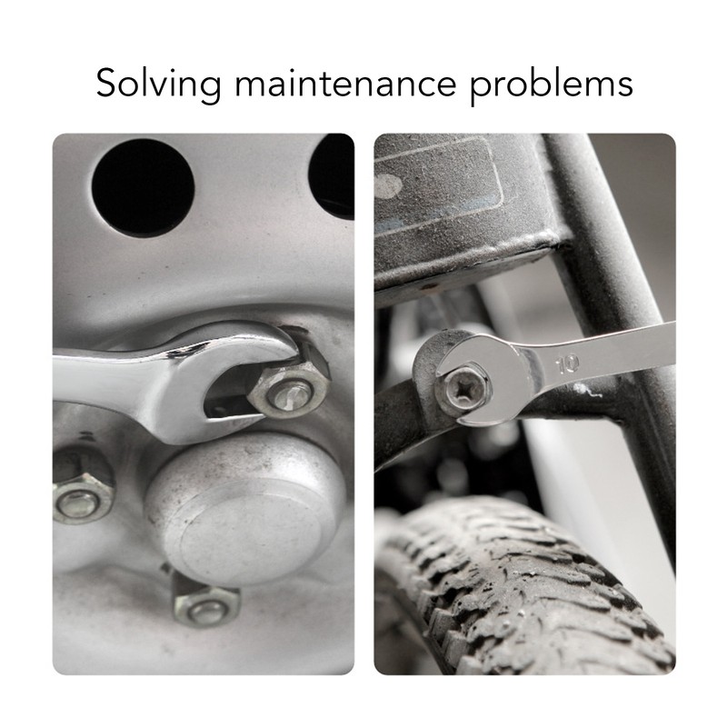 11Pcs Dual Open End Spanner Set Anti Rust High Hardness