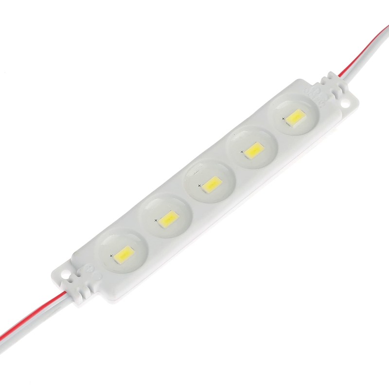 Q QINGCHEN 24V LED Module White 6500K 5 LEDs 1.2W
