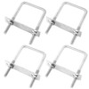 JMIATRY Pack of 4 U Bracket with Thread M8 U-Bolt,
