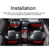 4‑In‑1 5V/12V Car Interior Ambient Light 7 Colors Adjustable Voice