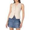 The Drop Women’s Easy Vest, Natural Linen, XL