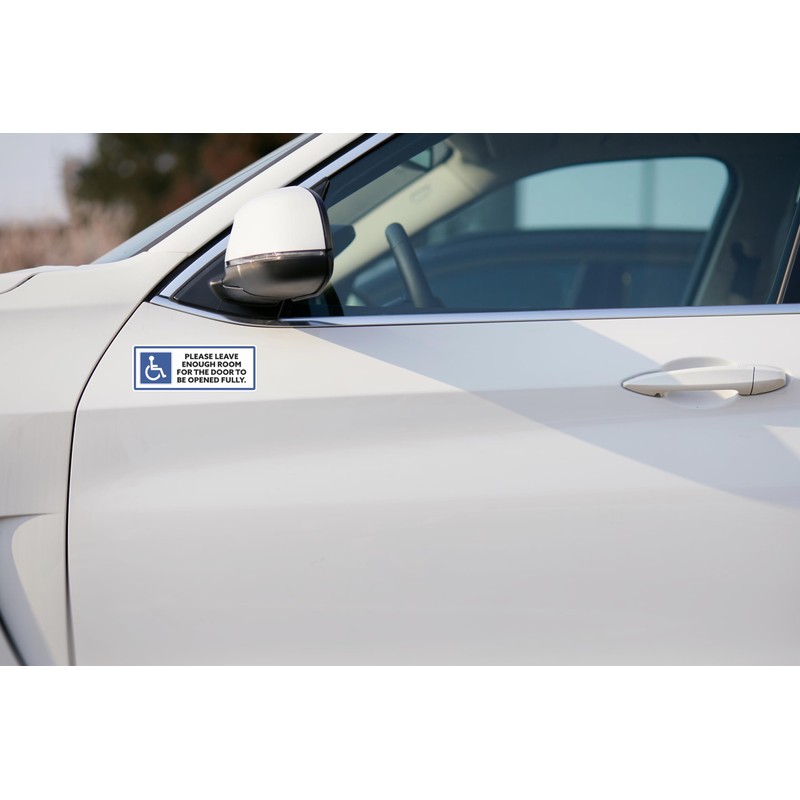 2 x 15cm Please Leave Door Room Access Vinyl Stickers