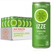 IZZE Sparkling Water Juice Beverage Blend, Apple, No Sugar Added,
