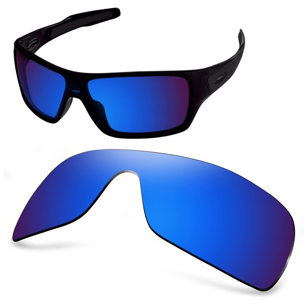 AOZAN ANSI Z87.1 - Lentes de repuesto compatibles con gafas de sol Oakley Turbine Rotor OO9307 - Azul Capri