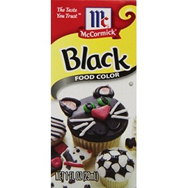 McCormick Food Color, Black, 1 oz (Pack of 6)